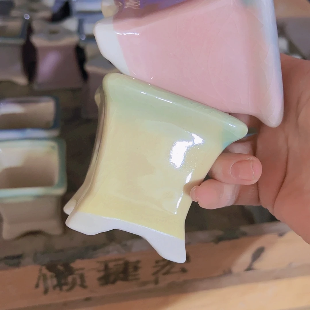 红陶陶瓷花盆当场满12包邮