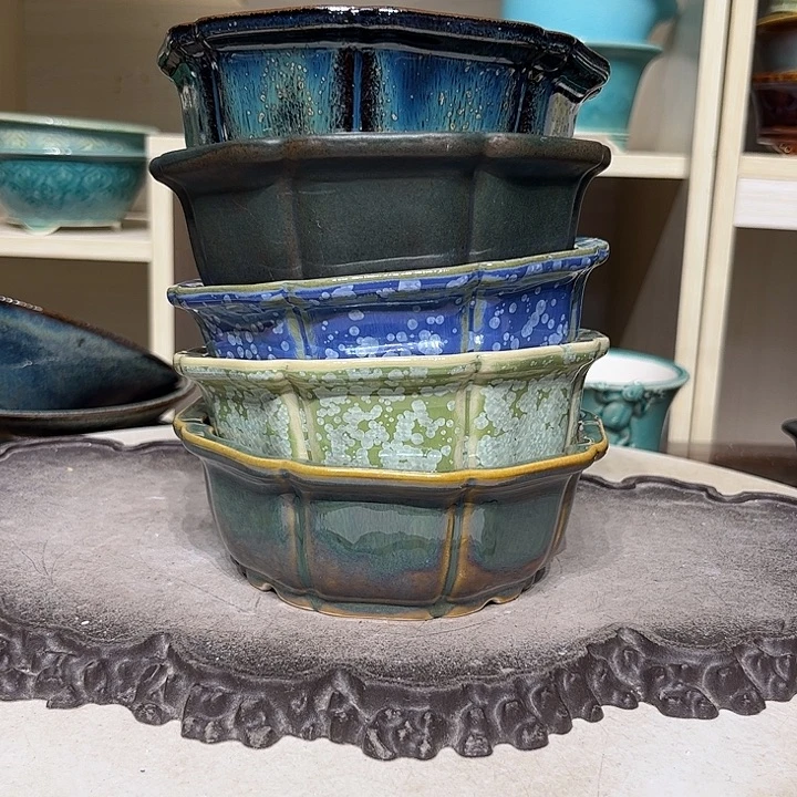 紫砂花盆瑕疵5-13.5-5