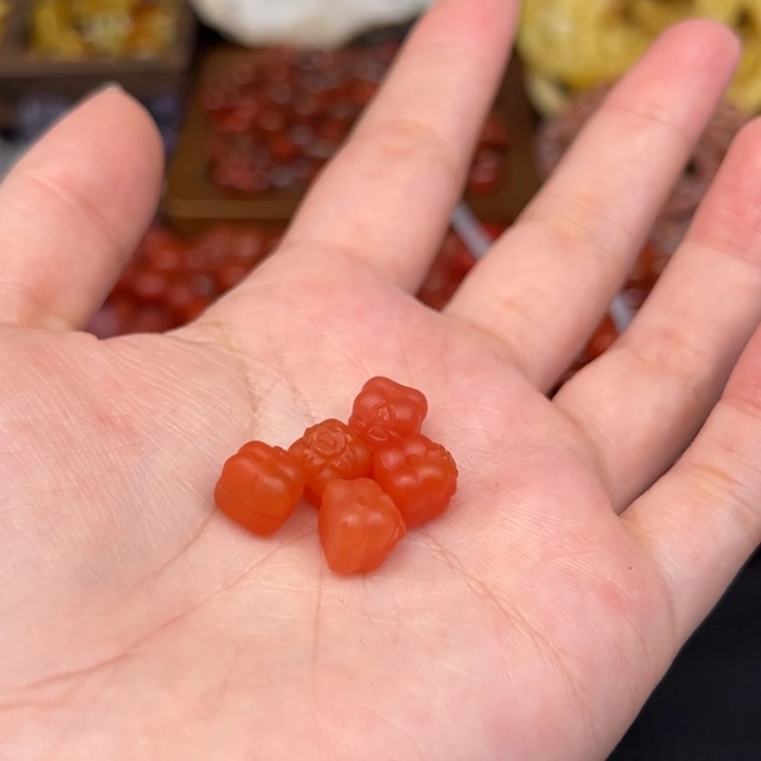 三***咪南红玛瑙未镶嵌吊坠(不含链)