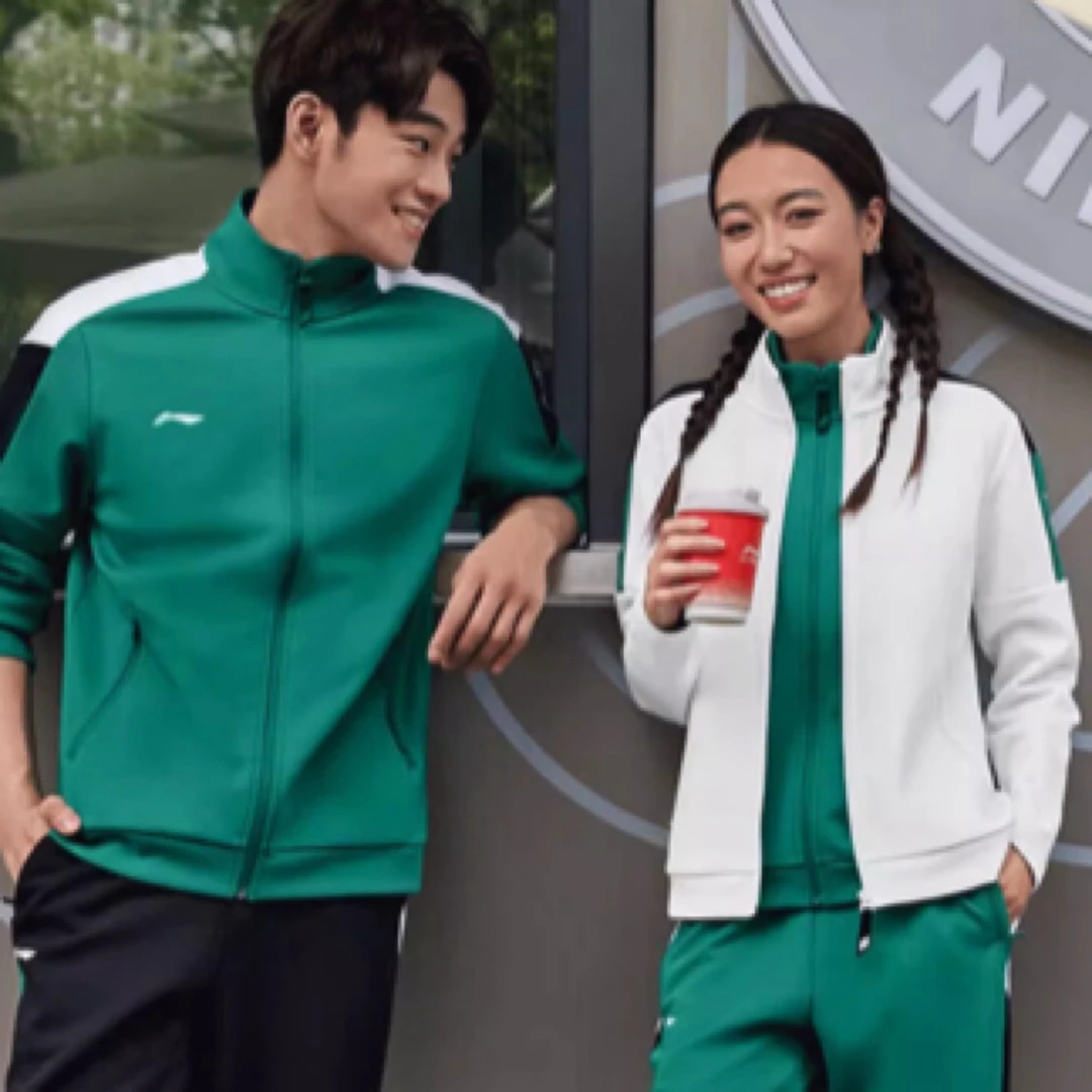 李宁外套男士2025冬季新款时尚立领开衫无帽休闲运动卫衣AWDUA73