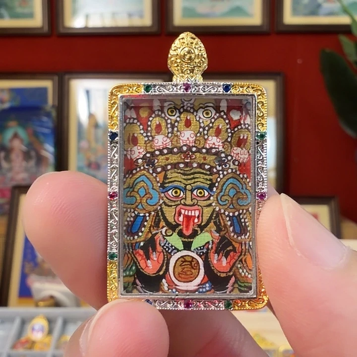 吊坠扎老师-热贡纯手绘_毛毛