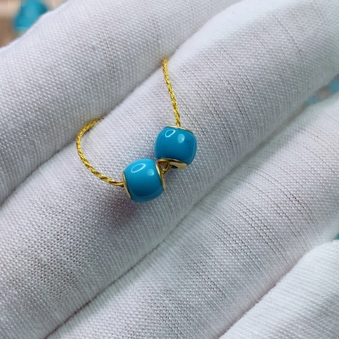 绿松石未镶嵌珠宝奇石5.6mm