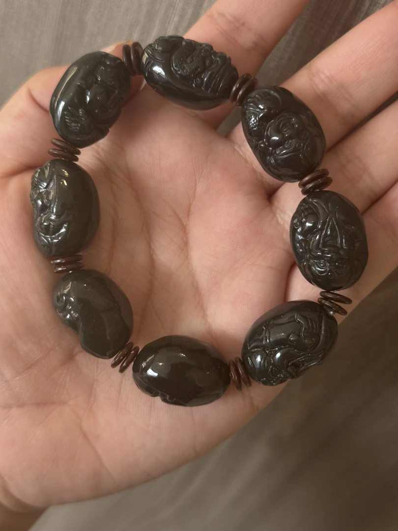 【抖音官方质检发货正品保真】天然和田玉手串/送原石3斤多样性发