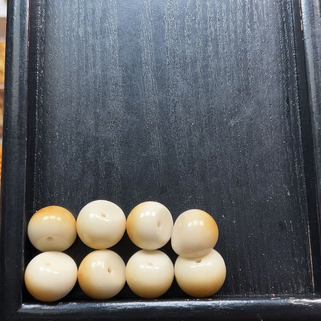 B***.手串菩提根/象牙果瑕疵蒜瓣8颗