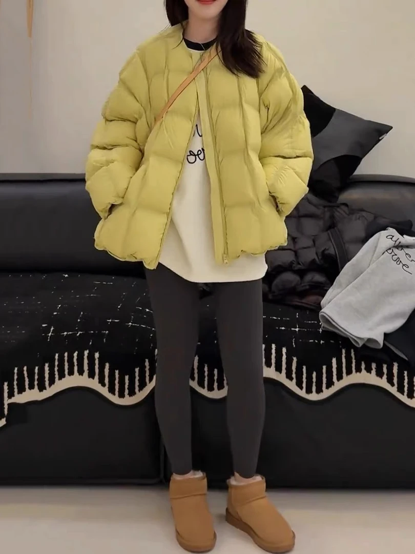 【AILI欧韩冬季】小众时尚显瘦潮流50达标绒羽绒服外套 ALS6175-2