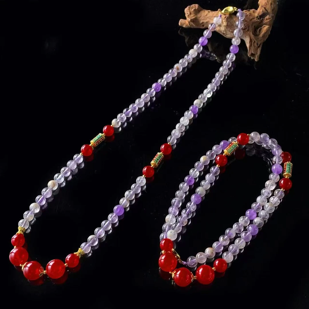 面面来财珠宝C3994-多宝紫钛晶项链-多样性发其一