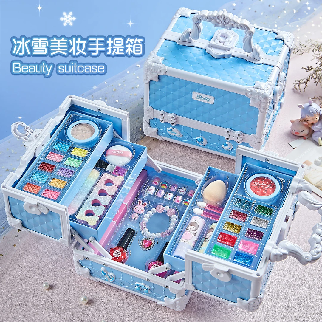 女孩化妆品套装玩具儿童生日礼物8小孩彩妆盒公主女童网红款7