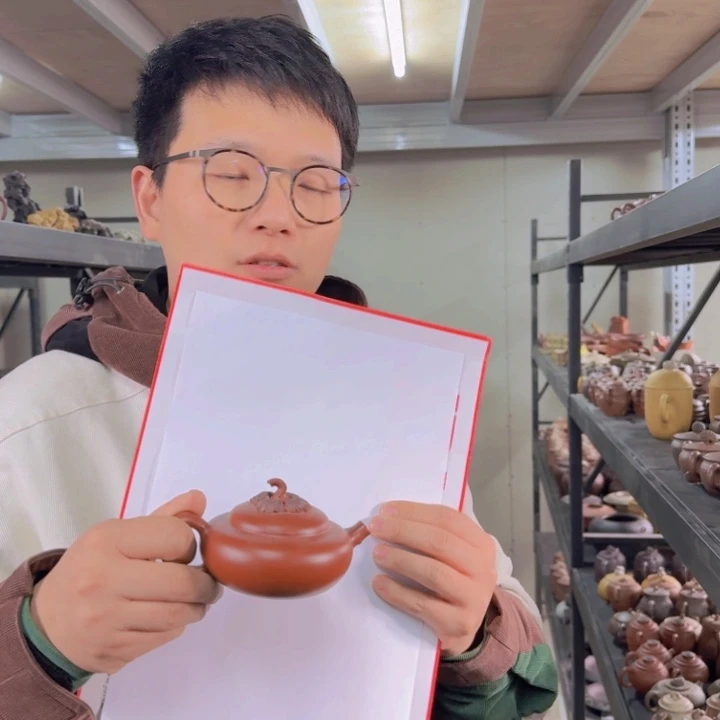 紫砂茶壶柿柿如意壶
