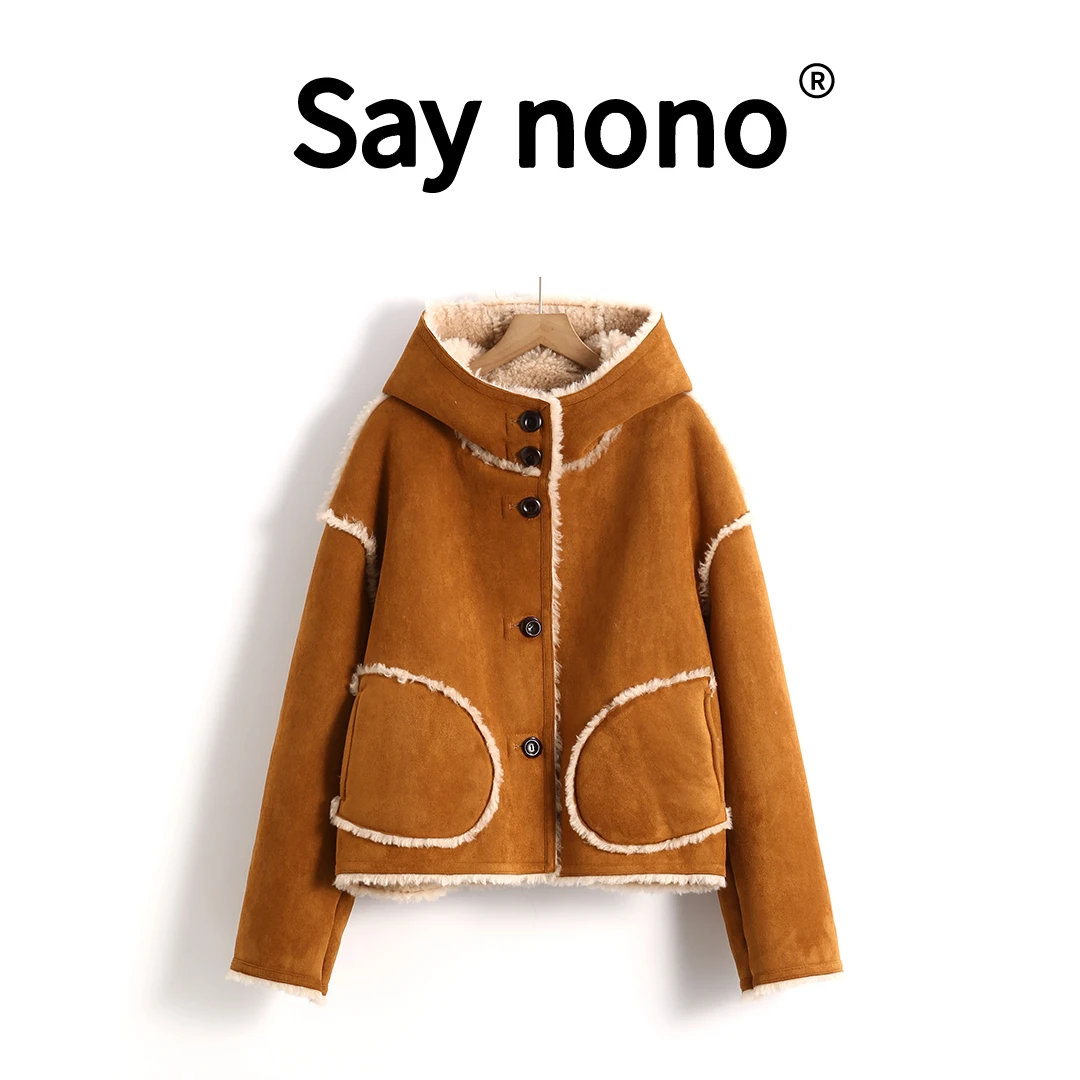 懒猫nono│Saynono 2024冬季时尚新款保暖羊毛外套 /JW24285