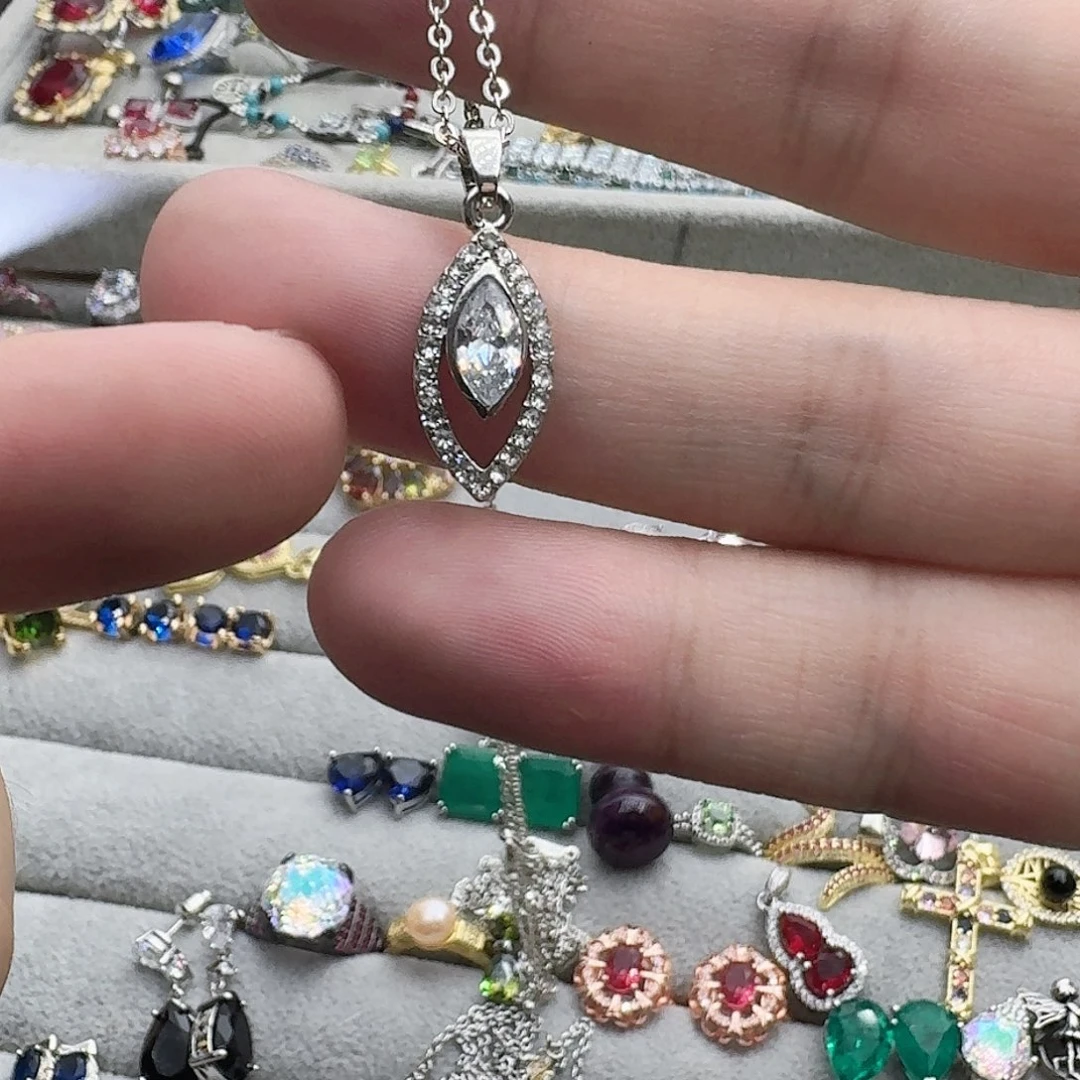 绿水晶戒指银S925镶嵌