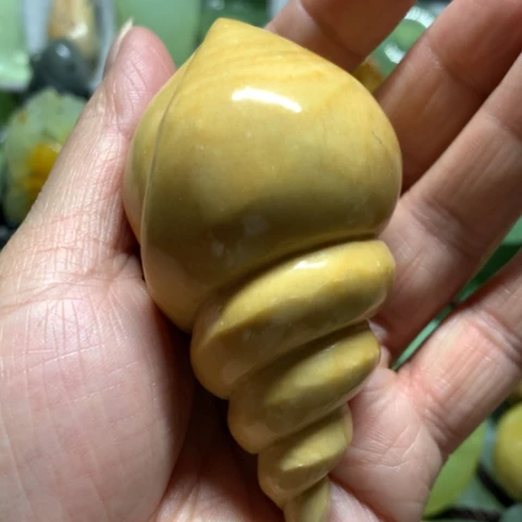 蛇纹石玉未镶嵌手把件