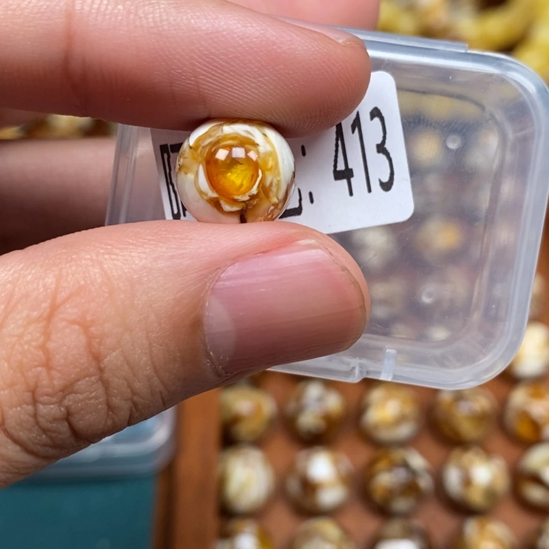 把件猴头核桃沁色圆珠老型413