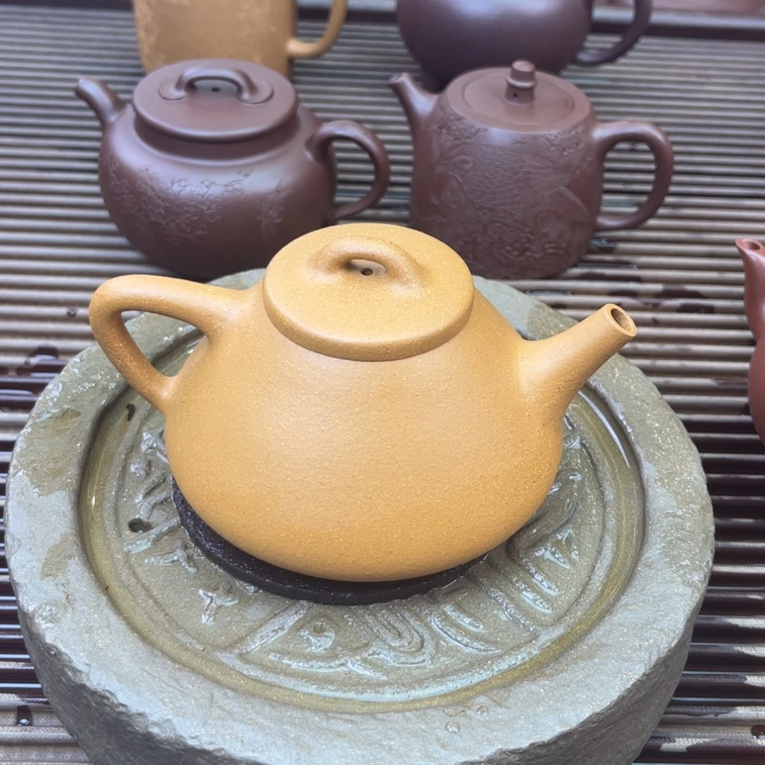紫砂茶壶本山段 子冶石瓢200c