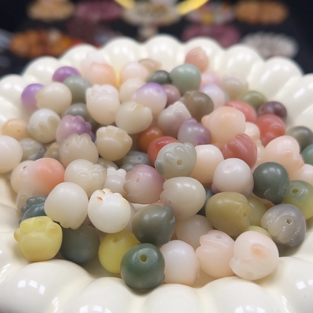 菩提根/象牙果手串卡12多宝猫爪40颗