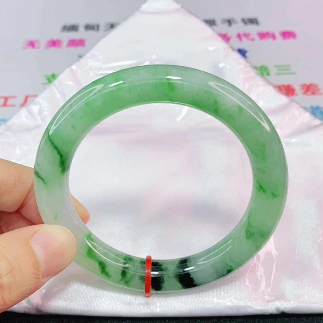 未镶嵌手镯翡翠56.2圈口圆条