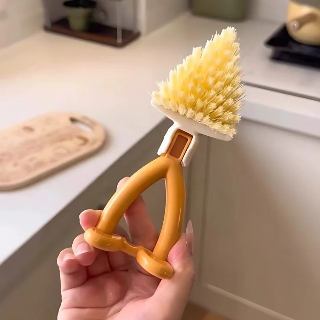三角刷厨房水槽缝隙刷可折叠家用多功能清洁刷头小清洗刷清洁神器