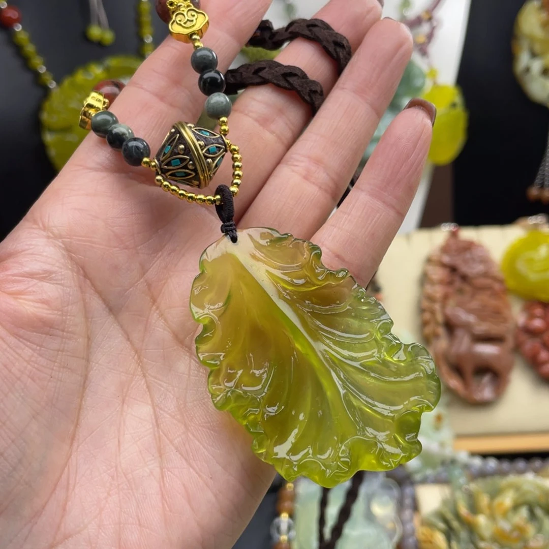 未镶嵌岫玉项链888