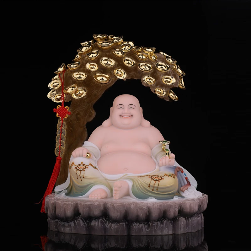 大肚弥勒佛菩萨家用办公室招福五子笑佛像摆件工艺品