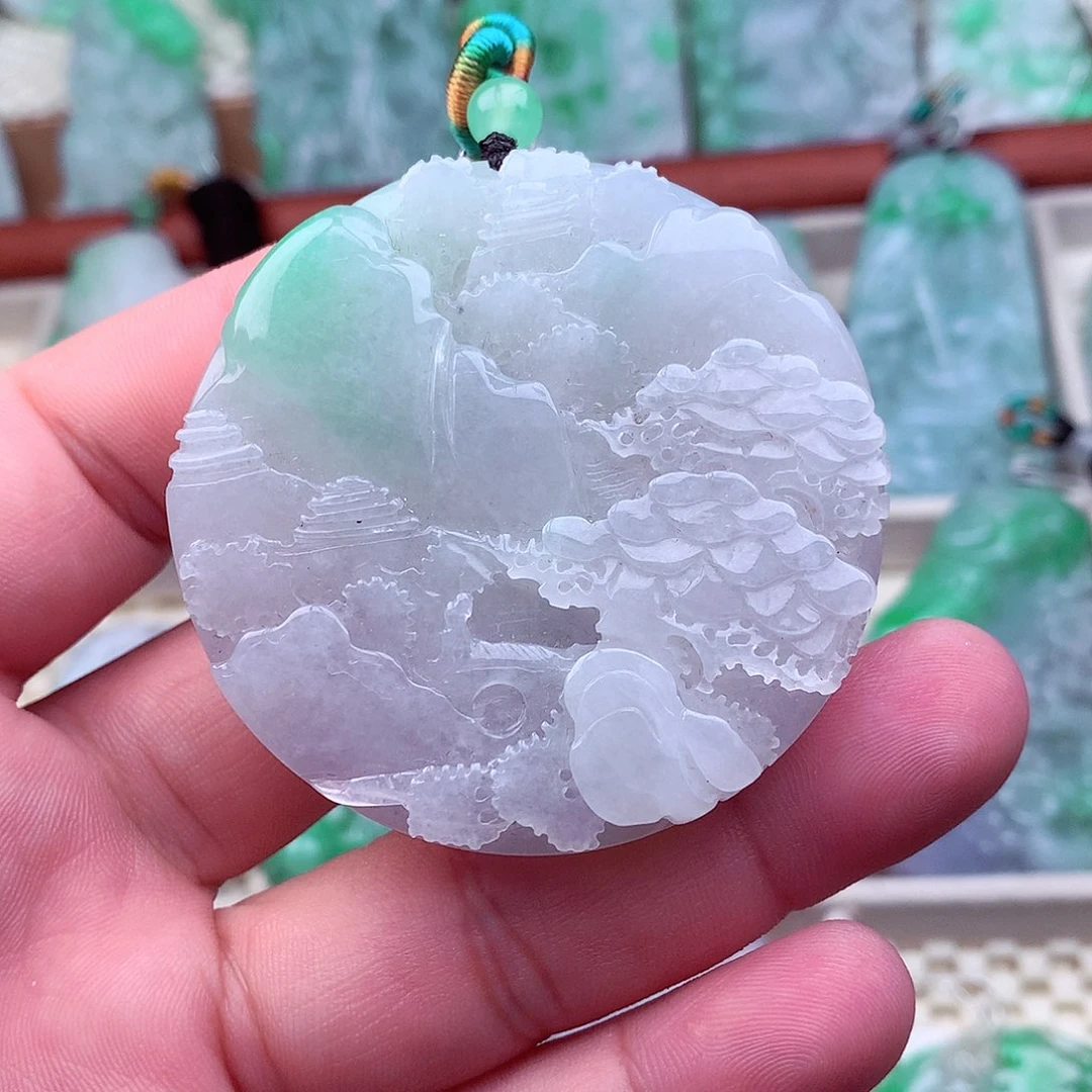 翡翠未镶嵌吊坠(不含链)