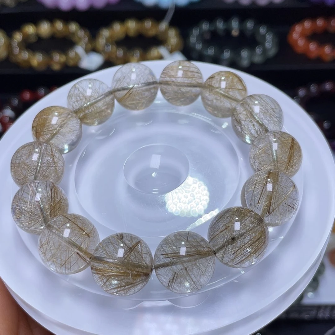 水晶手链未镶嵌银发晶16+m