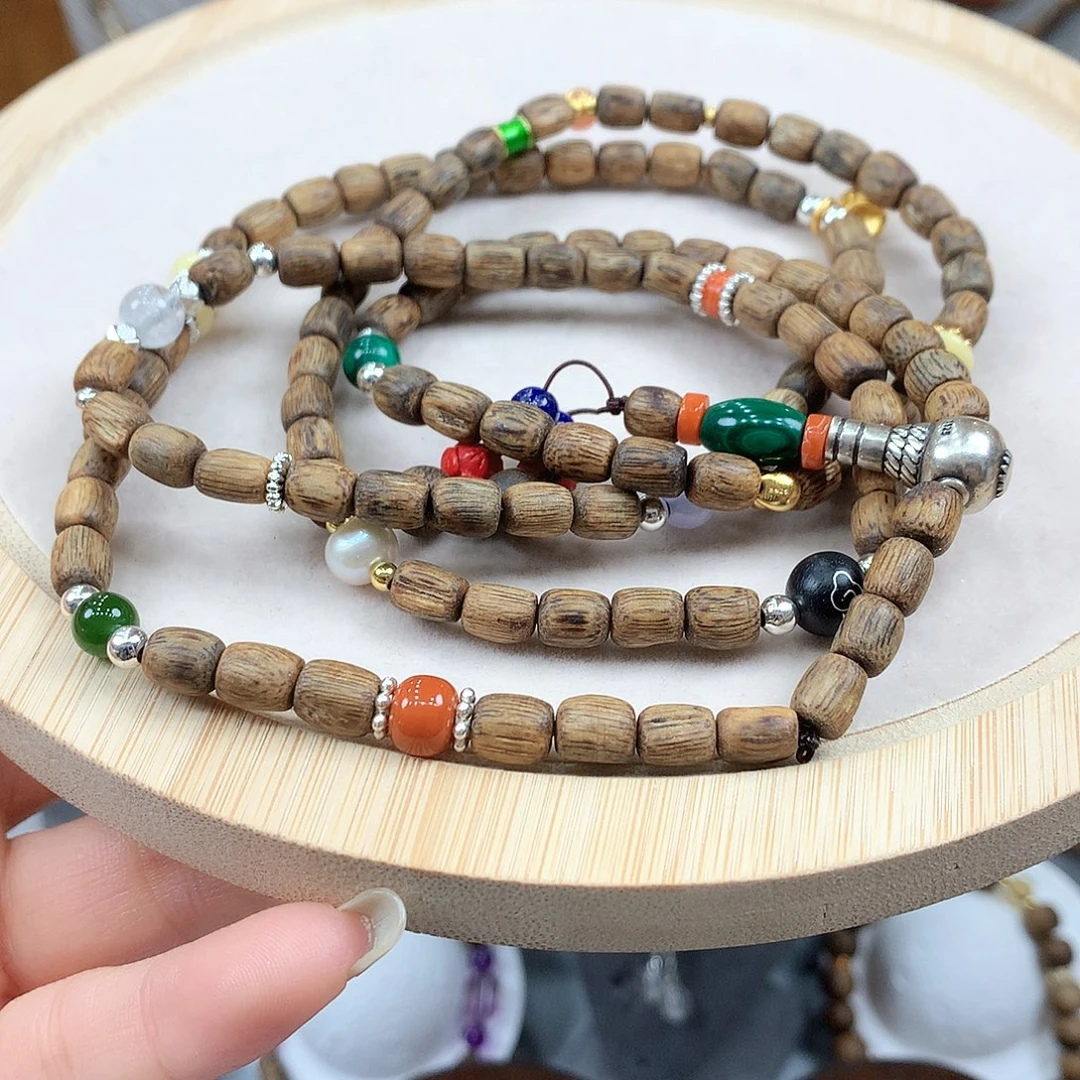 沉香手串未镶嵌芊芊沉香 沉香多圈