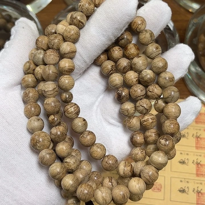 手串沉香茉**选达拉干百年老料9mm