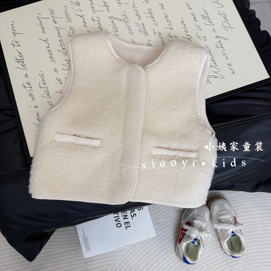女童秋冬款韩版加厚马甲秋冬2025新款女童背心坎肩洋气外套洋气