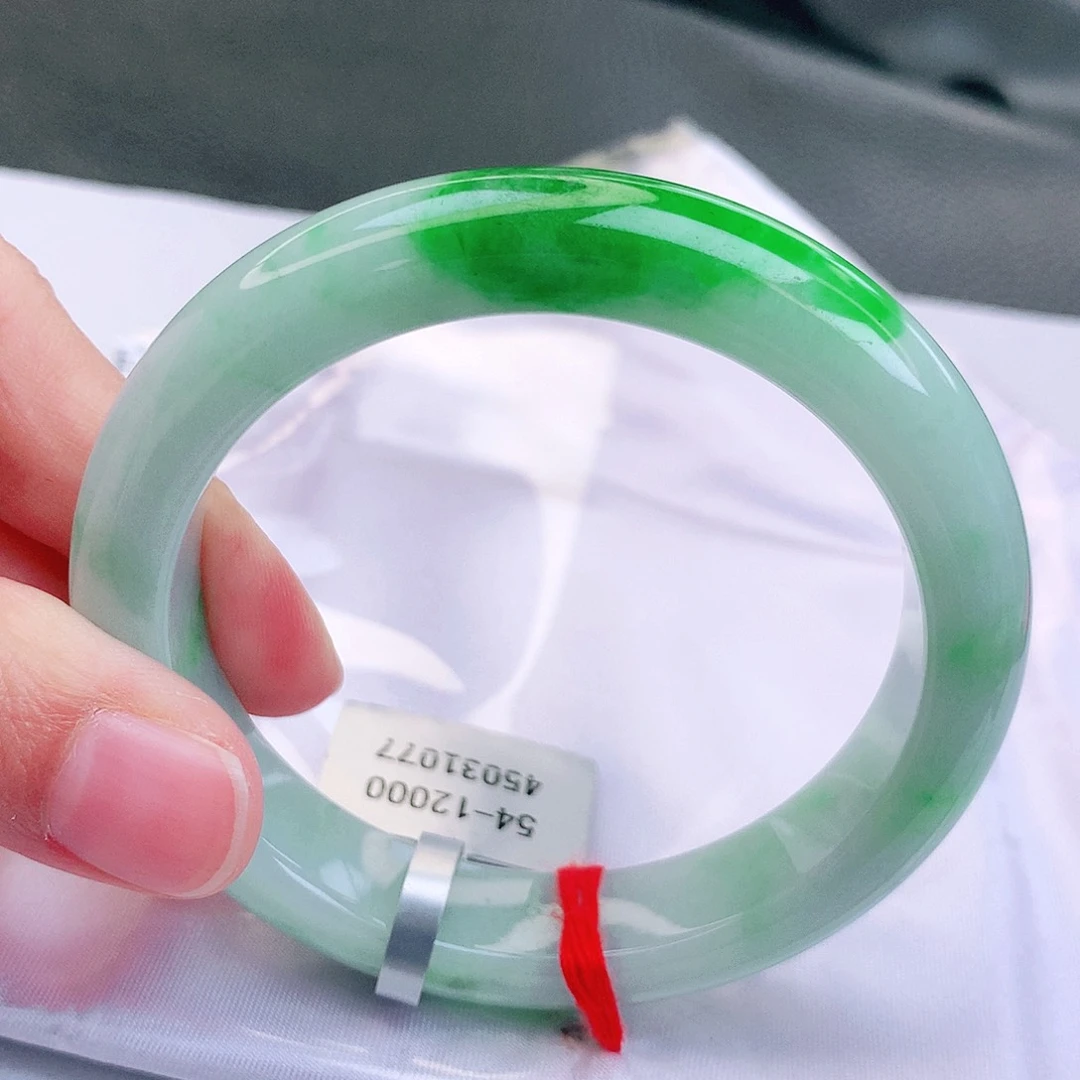 翡翠未镶嵌手镯缅甸天然a货翡翠手镯