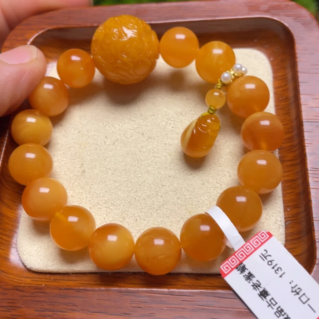 蜜蜡手链未镶嵌手串