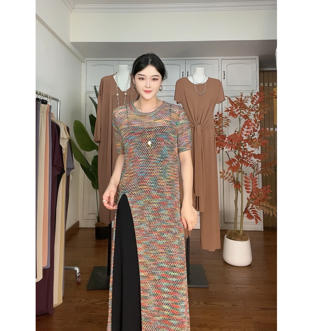 【五彩缤纷】夏季镂空针织罩衫#499500