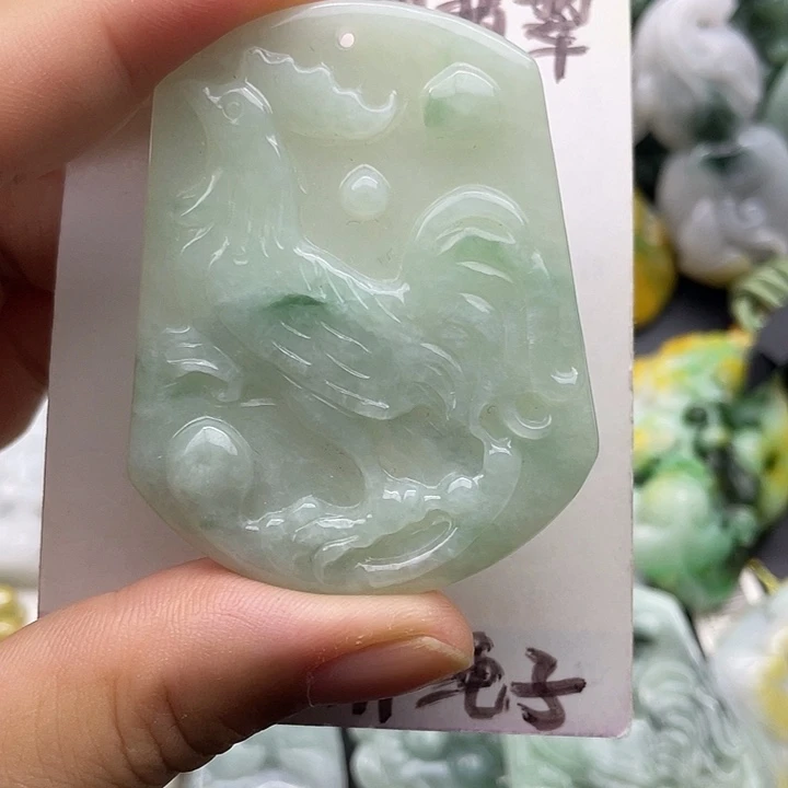颈饰未镶嵌翡翠天然翡翠
