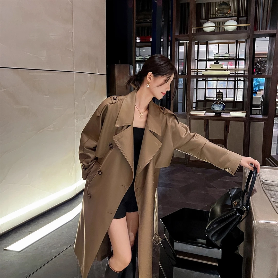 女士风衣外套长款2025秋季韩版新款英伦风高级感风衣外套女小个子