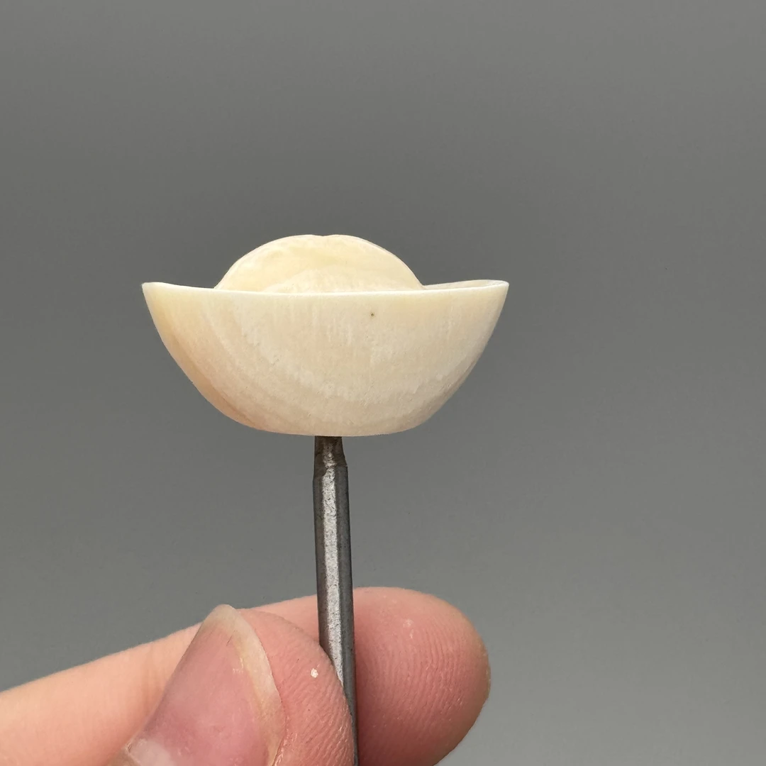 DEZHI/德志13*23*12mm元宝挂件保真天然猛犸牙Y650默认天地孔绑绳