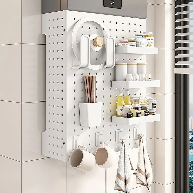 新疆包邮热水器遮挡罩燃气管道装饰遮挡厨房洞洞板厨房置物架厨房