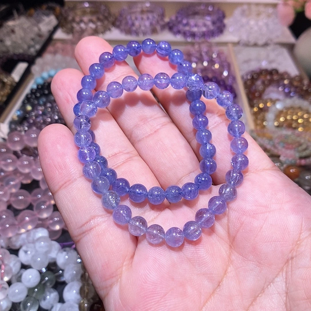 未镶嵌手链水晶坦桑石6mm
