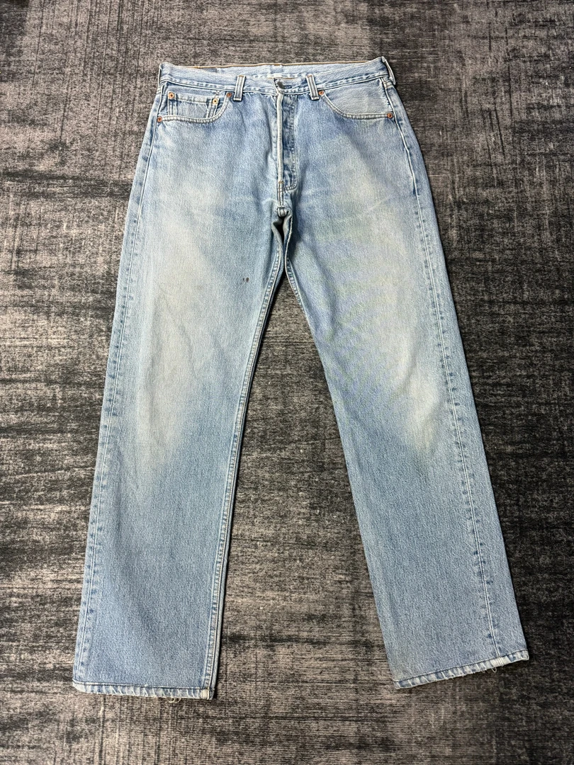 VintageLevis501美产水洗复古直筒男士牛仔裤 W84/L106