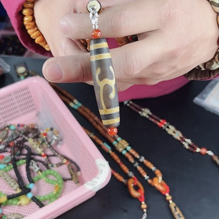 玛瑙项链未镶嵌T99绿度母项链