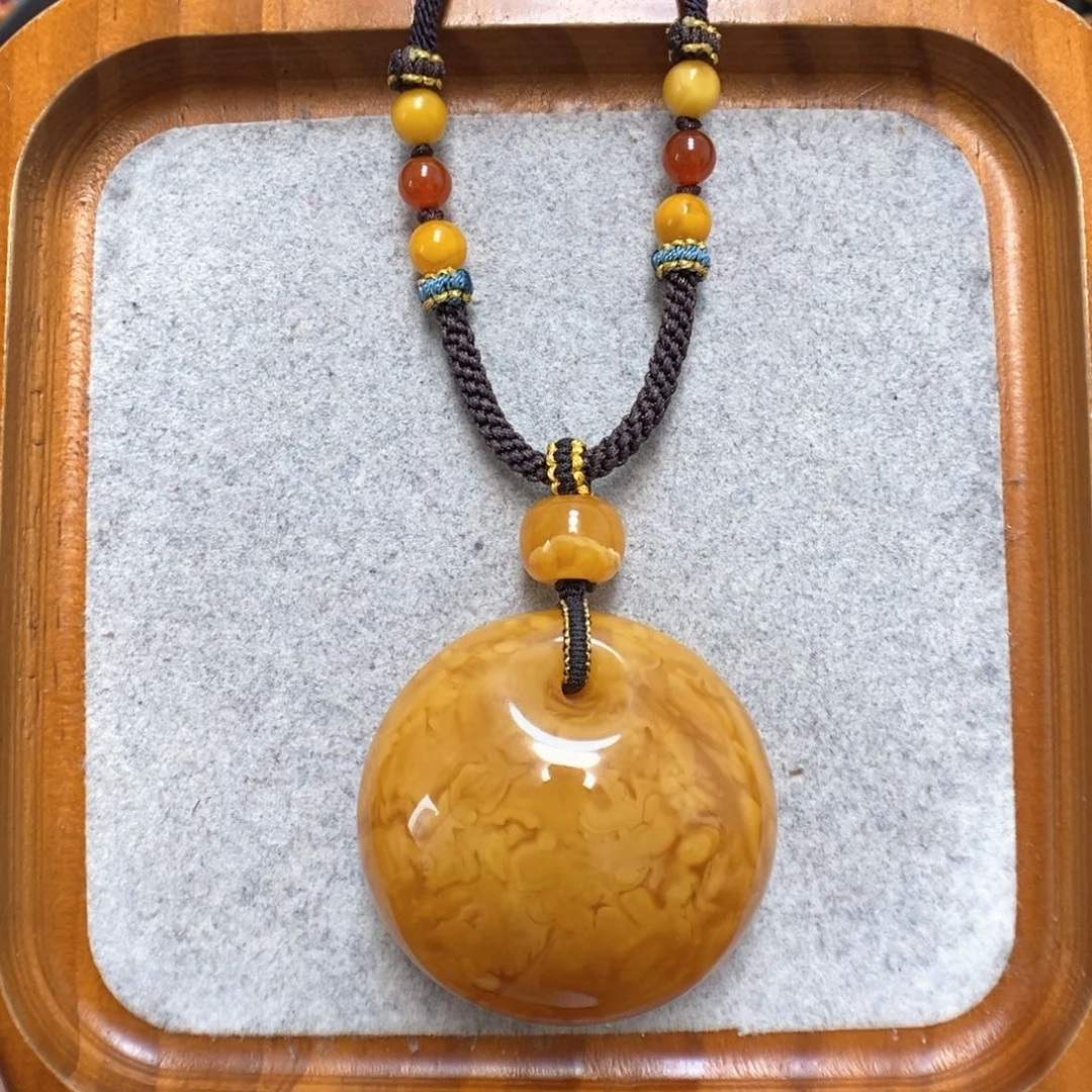 蜜蜡项链未镶嵌蜜蜡吊坠