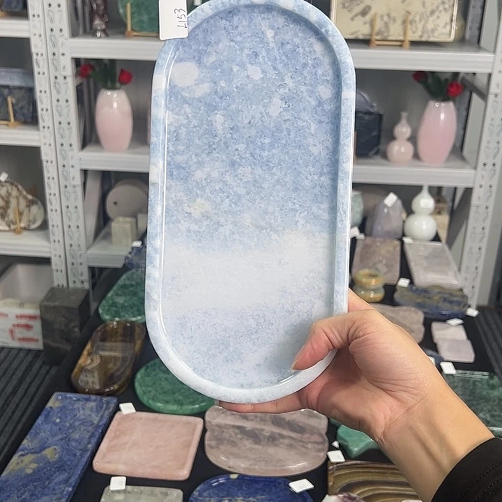 石材蓝水晶微瑕153不退不换