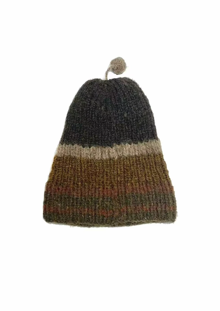 山山家-左岸迷香【针织帽子】Z24FW7201纯手工编织秋冬保暖复古时尚