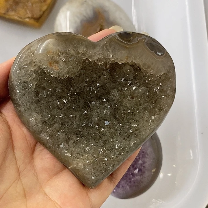 紫晶珠宝半成品未镶嵌