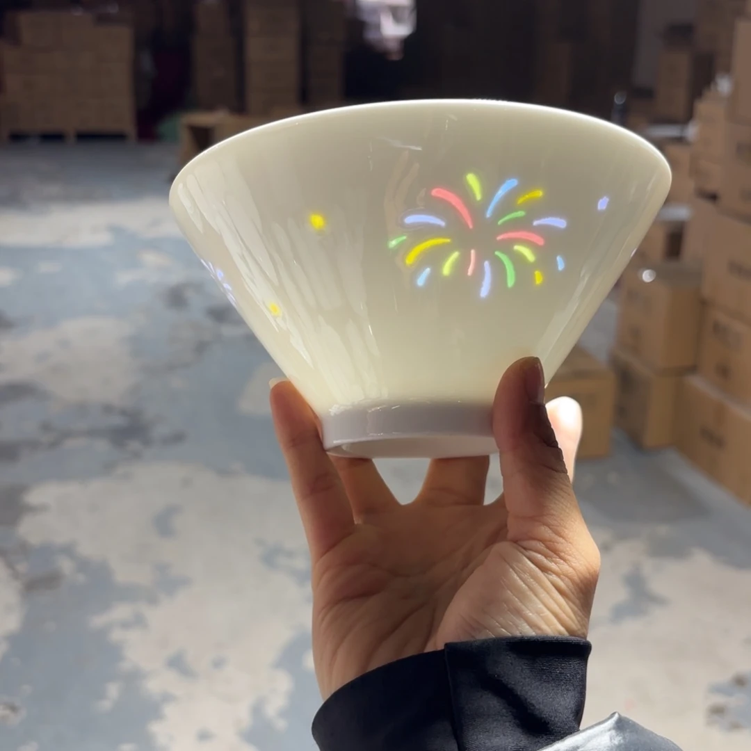 瓷碗景德镇陶瓷两只微瑕