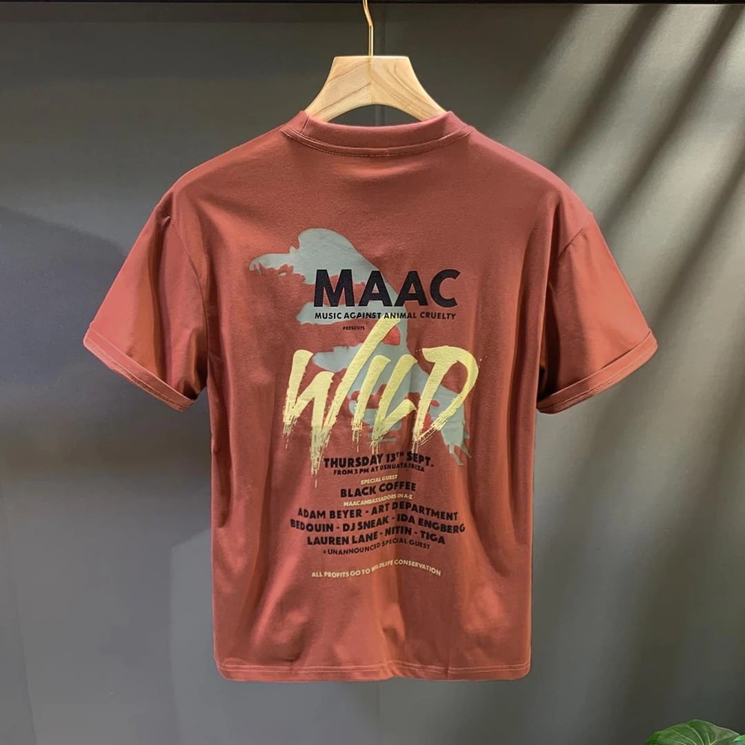 新款美式复古纯棉短袖t恤男士宽松大码休闲上衣夏季潮牌圆领体恤