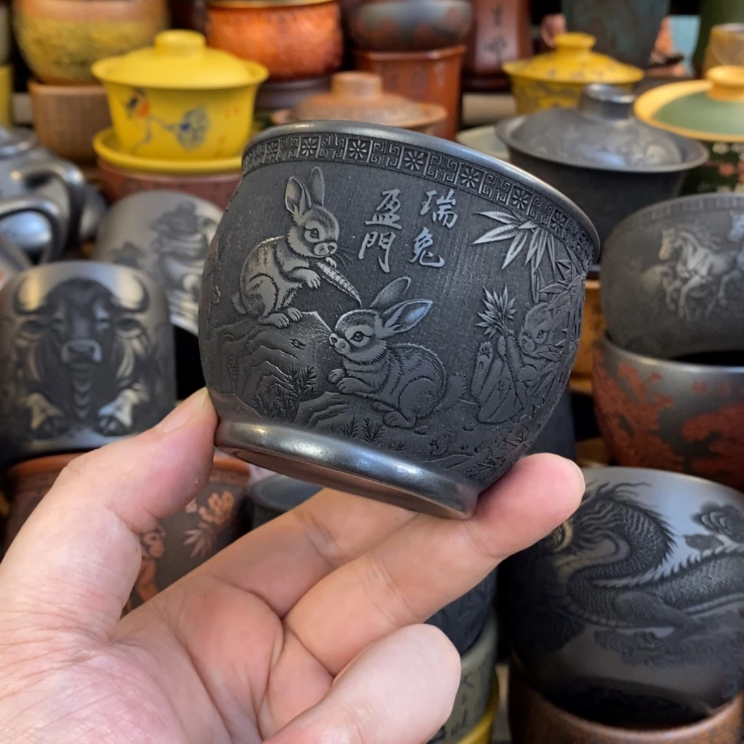 宜兴全手工紫砂杯