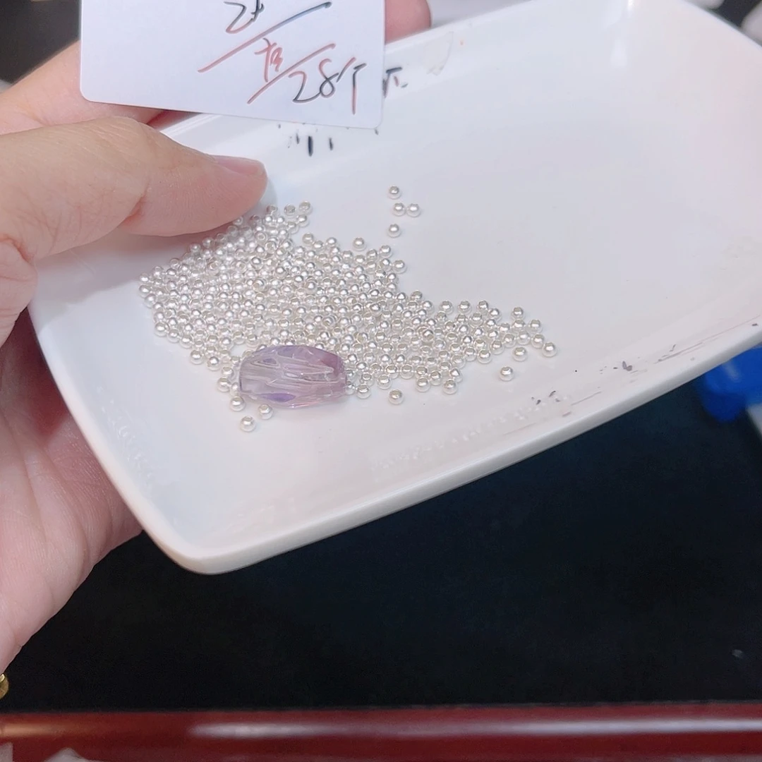 紫晶珠宝半成品银S925镶嵌165