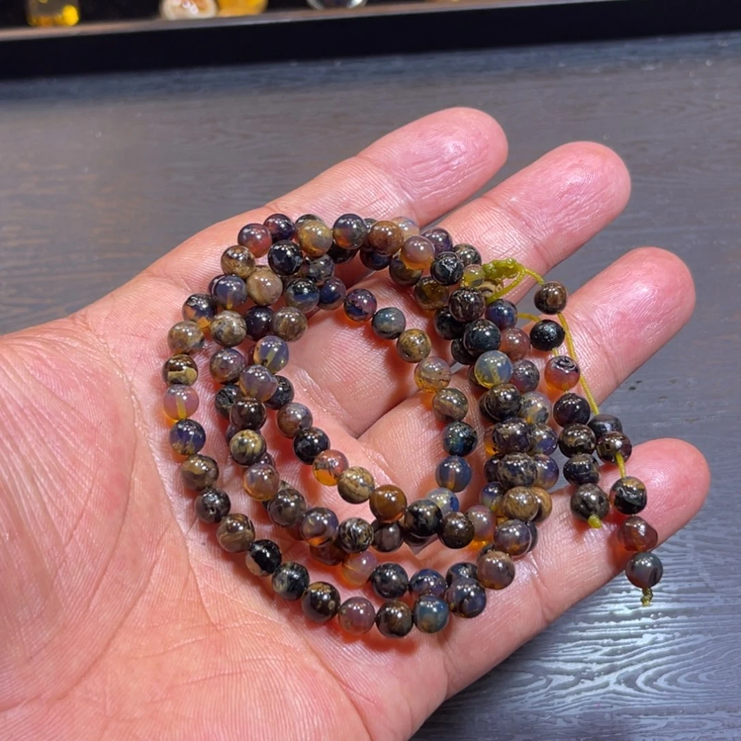 琥珀手链未镶嵌福利海藻药珀植物珀有瑕疵108