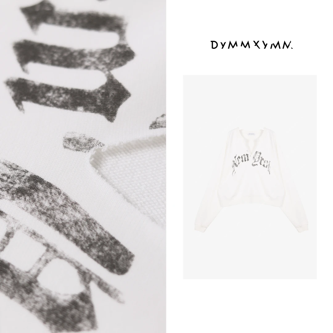 【DYMMXYMM】-早春极简风高级感做旧V领上衣卫衣-5SS6067