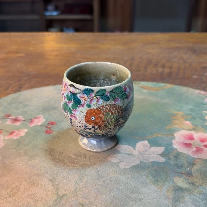 柴烧纯手工手绘陶瓷