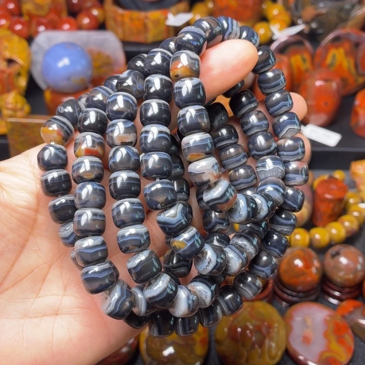 嗯***吶玛瑙/玉髓未镶嵌项链