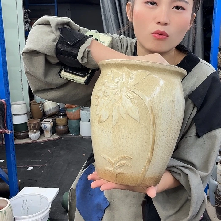20×25 -粗陶花盆有孔